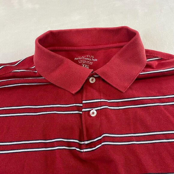 Cactus Performance Red Striped Polo Golf XXL - Picture 5 of 11